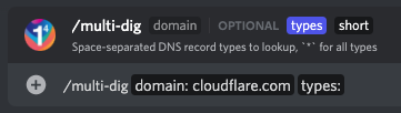 multi-dig command types