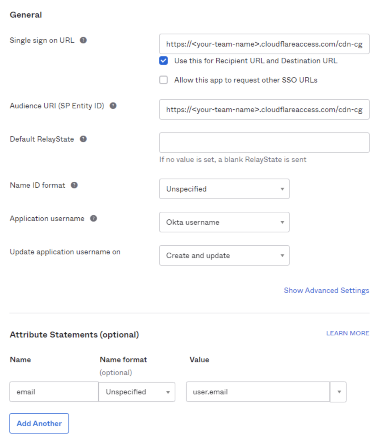 Okta Applications page