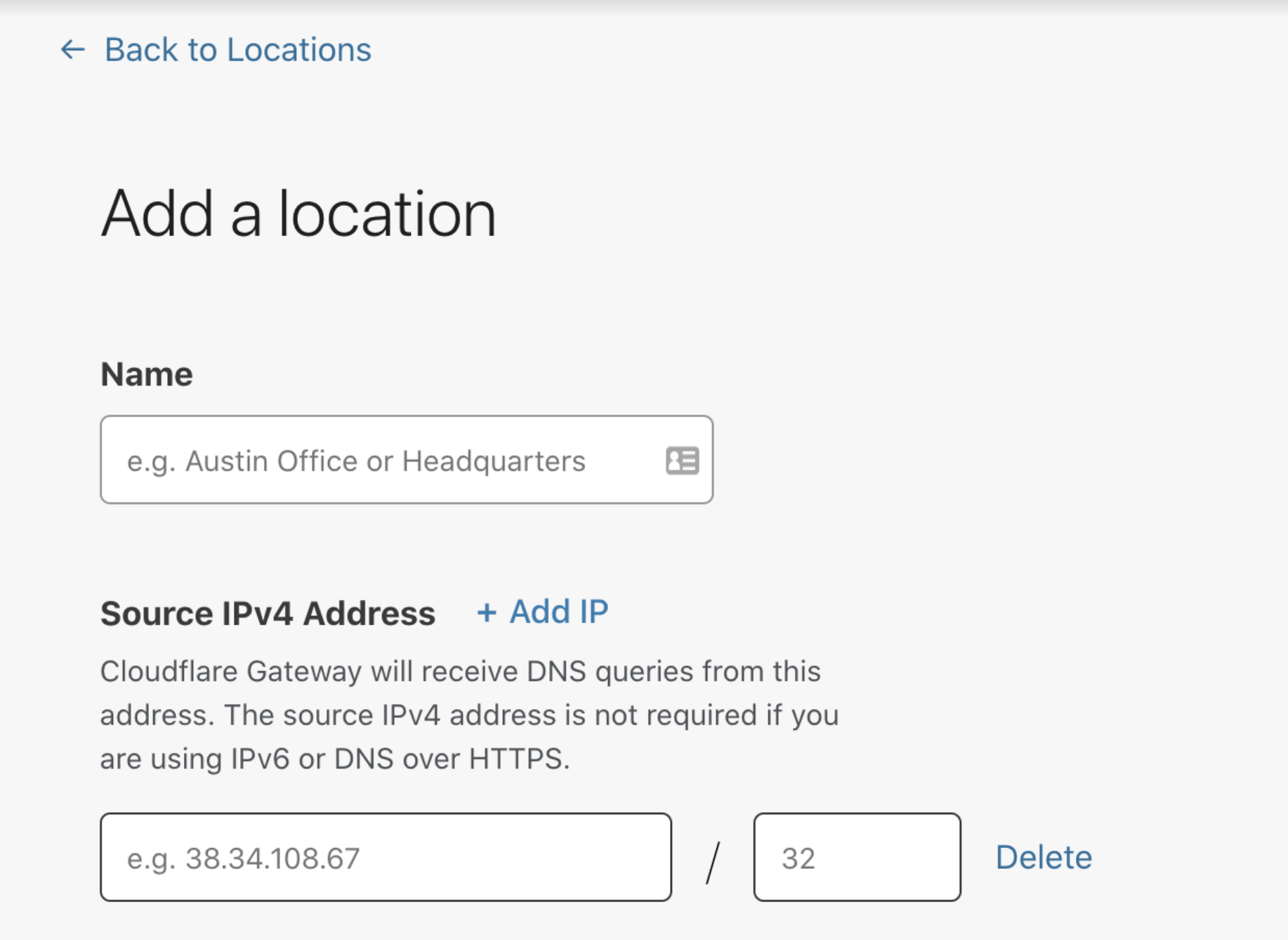 Editable IP address