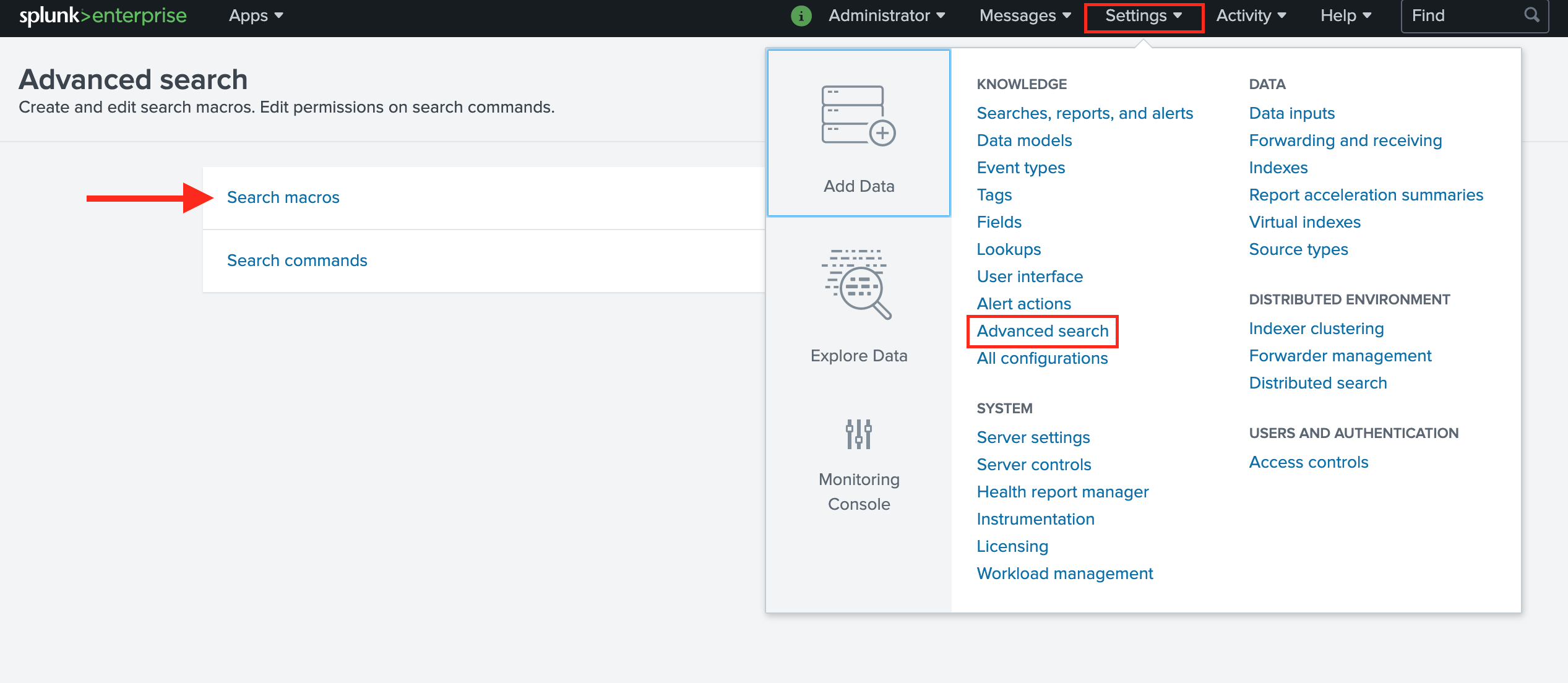 Splunk search macros