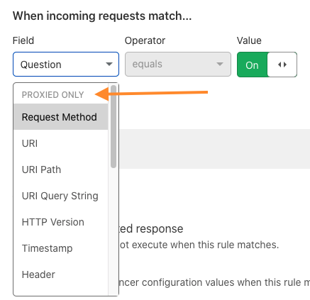 select load balancer fields based on the proxy status header