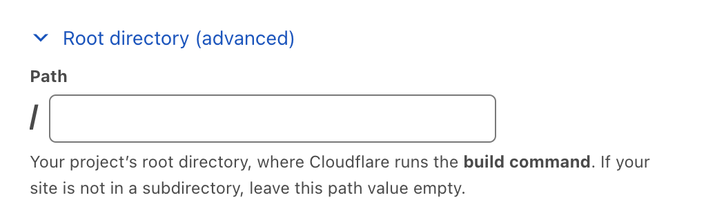 Root directory