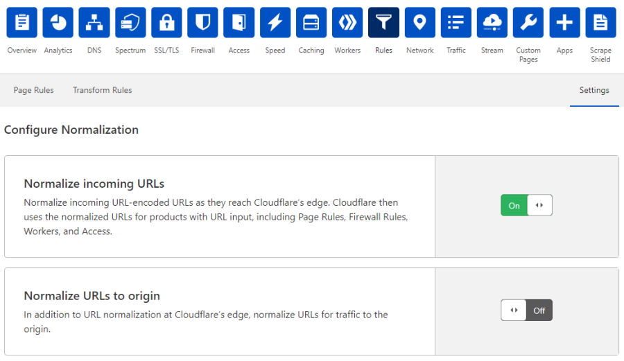 Configure Normalization